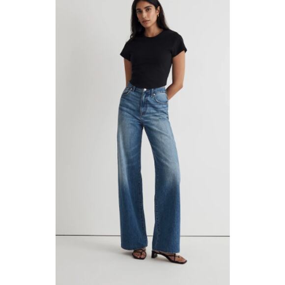 Madewell Denim - NWT Madewell Superwide-Leg Jeans 23 Blue Fannin wash